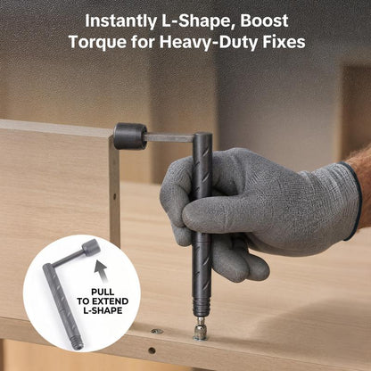 55‑in‑1 Precision Magnetic Screwdriver Kit, Bendable L‑Shape Repair Tool Set for Electronics & Household Maintenance