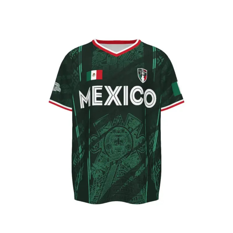 ⚽🏆Mexico 2026 Retro Soccer Jersey – Chichén Itzá Pyramid Graphic All-Over Print Sportswear