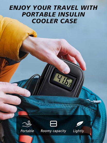 Nsulin Cooler Travel Case ❄️💙 Built-in Temperature Display 🌡️