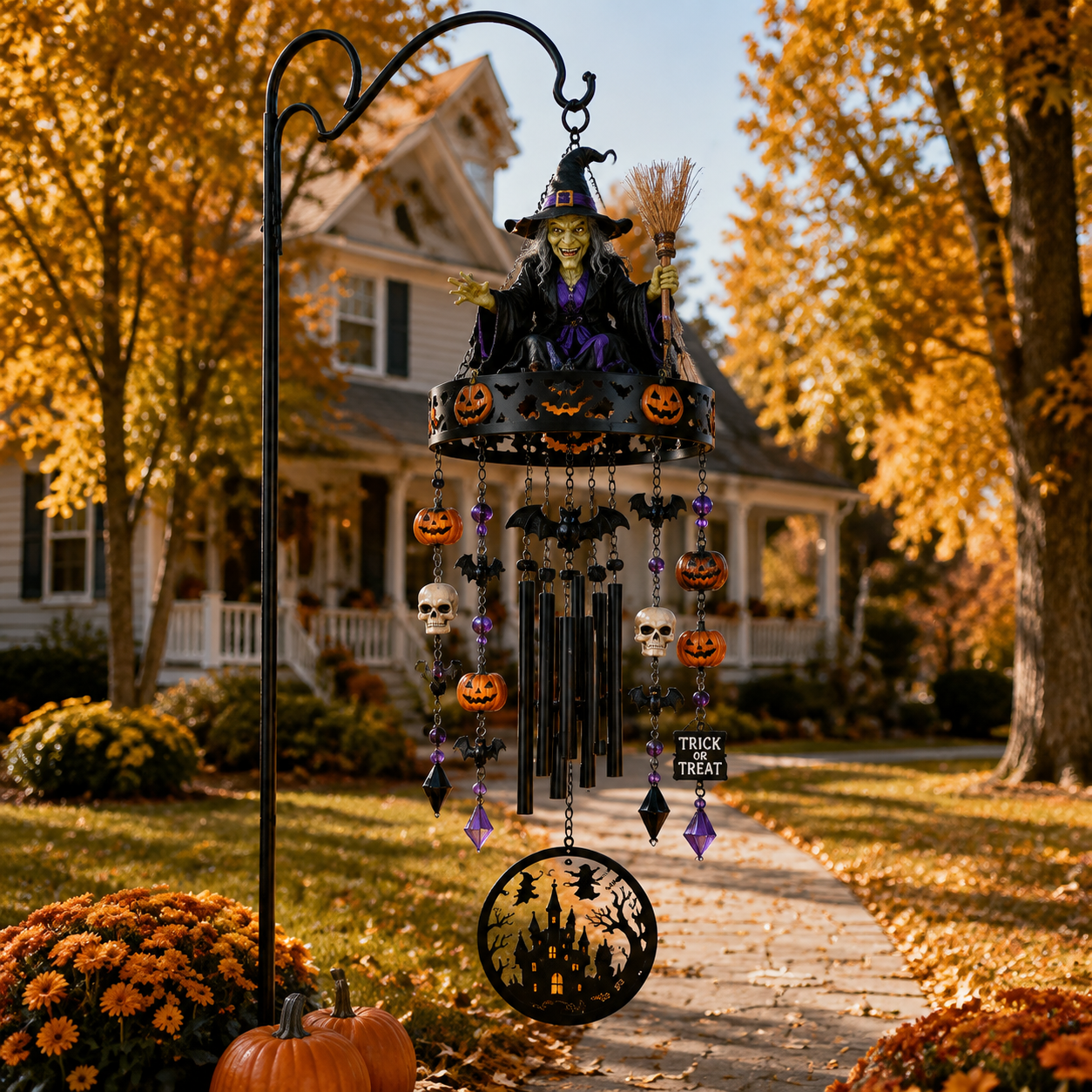 🔥🔥🔥2026 New High-Quality Fully Handmade Custom Witch-Themed Outdoor Wind Chime