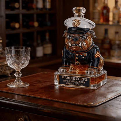 🇺🇸 Marine Corps Devil Dog 250th Anniversary Whiskey Bottle