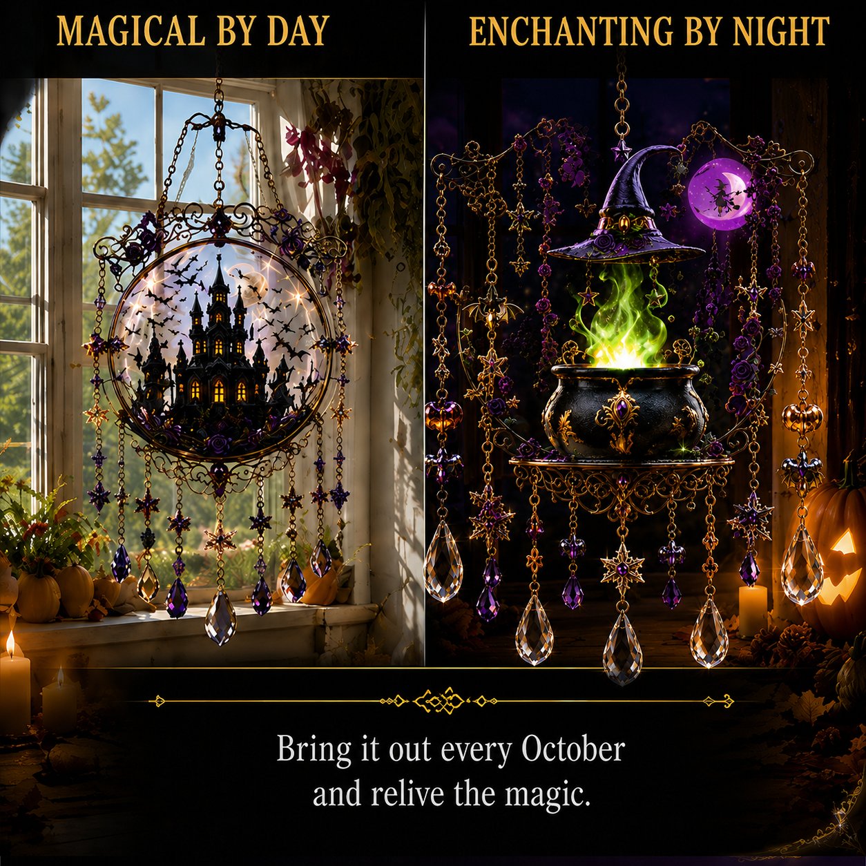 🎁Halloween Special Offer 50% OFF –🏰🎃Halloween Crystal Light Catcher
