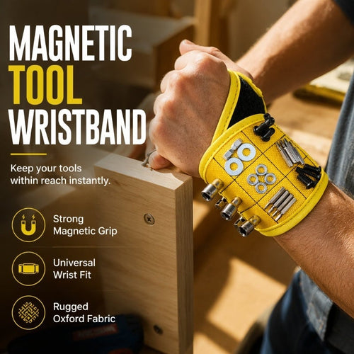 Magnetic Tool Holder,Practical Magnetic DIY Tool Wristband