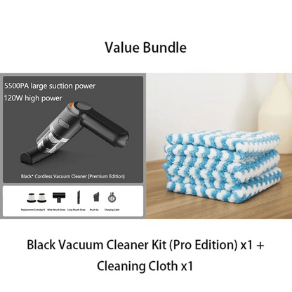 High-Power Cordless Vacuum Cleaner Kit for Car