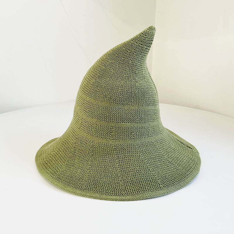 🧙 Knitted Wizard Hat  - ✨ Cozy Halloween Fantasy Costume Accessory