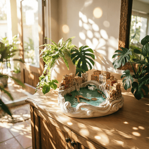 🛶✨ Bring the Romance of Venice to Your Entryway! Miniature Water City Catch-all Dish — 49% OFF Today