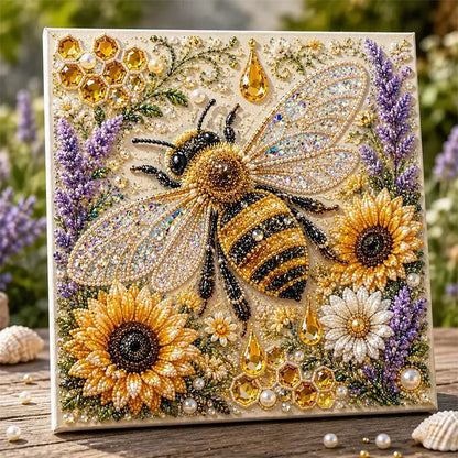 🐾🌿 Premium 3D Pearl Animal Wall Art Kit | Luxury Flocked Canvas with Scratch-Resistant Non-Fading Pearl Beads DIY Nature-Inspired Decor ✨