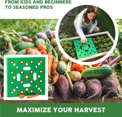 🌿 Seeding Square Garden Spacing Tool – Grow Bigger Harvests with Perfect Plant Spacing Every Time
