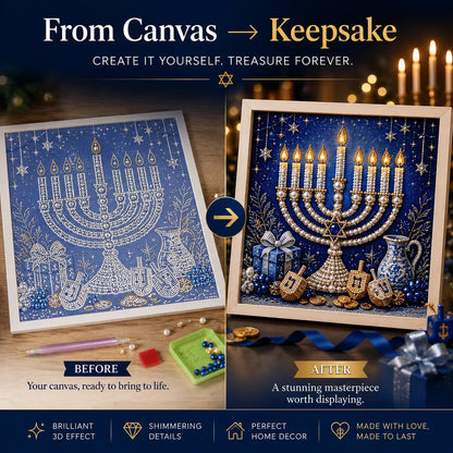 🎁DIY Hanukkah Pearl Art Kit ✨