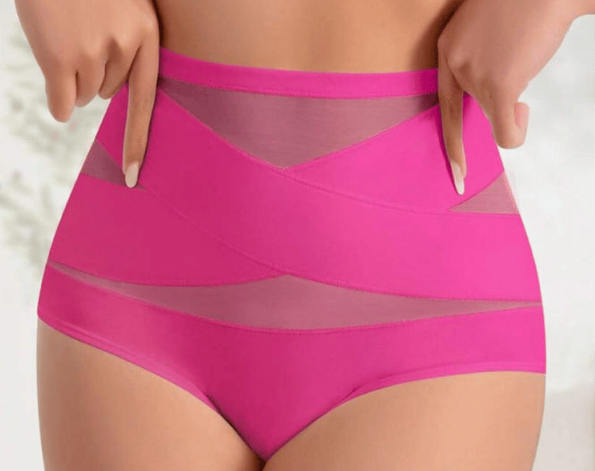 🔥🔥4-Pack High-Waisted Shapewear Briefs for Women – Nahtlose Miederhöschen aus Seidennetzgewebe, zum Abnehmen und Po-Liften – Atmungsaktive Unterwäsche für den Alltag