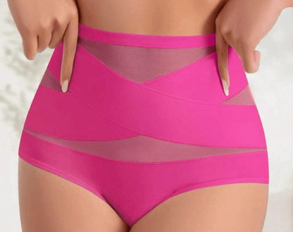 🔥🔥4-Pack High-Waisted Shapewear Briefs for Women – Nahtlose Miederhöschen aus Seidennetzgewebe, zum Abnehmen und Po-Liften – Atmungsaktive Unterwäsche für den Alltag