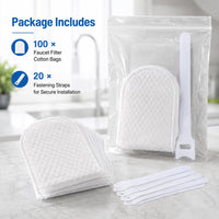 100 Filter Cotton Bags+20 Fastening Straps