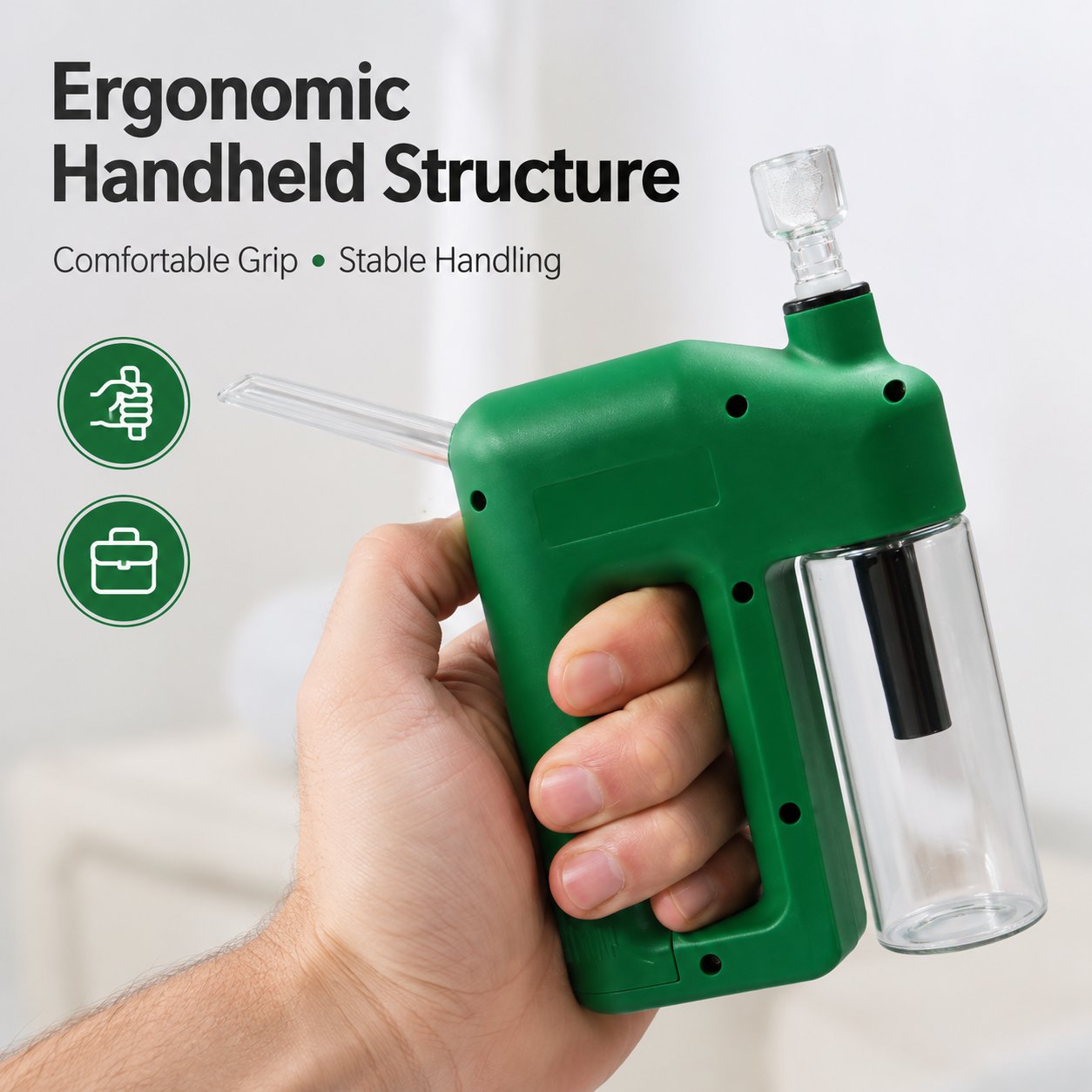 ⚡  Portable Handheld Electric Filtration Device | Compact Glass Chamber Design with Electric-Assisted Operation & 6 Color Options ✨
