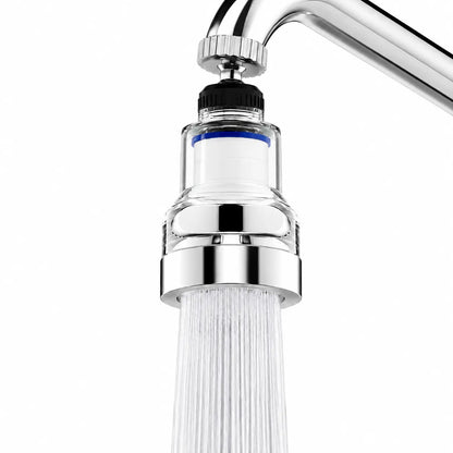360° Rotating Faucet Aerator Filter, 6-Layer Filter with 3 Water Modes（ Includes 10 Replacement Filters ）