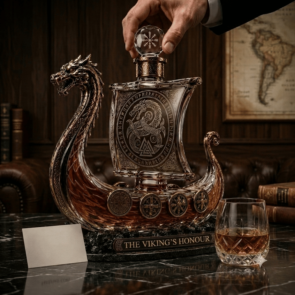 🐉 The Viking's Honour - Limited Edition Crystal Whiskey Decanter