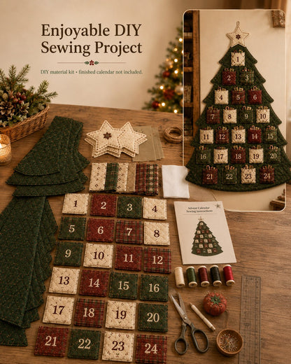 🔥HOT SALE 49% OFF - 🎄✨DIY 24-Pocket Fabric Christmas Advent Tree Kit(📦 Buy 2 Free Shipping)