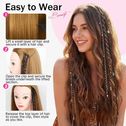 ✨ Festival Boho Braided Hair Extensions | 3 Ways to Style Your Dreadlock Hair