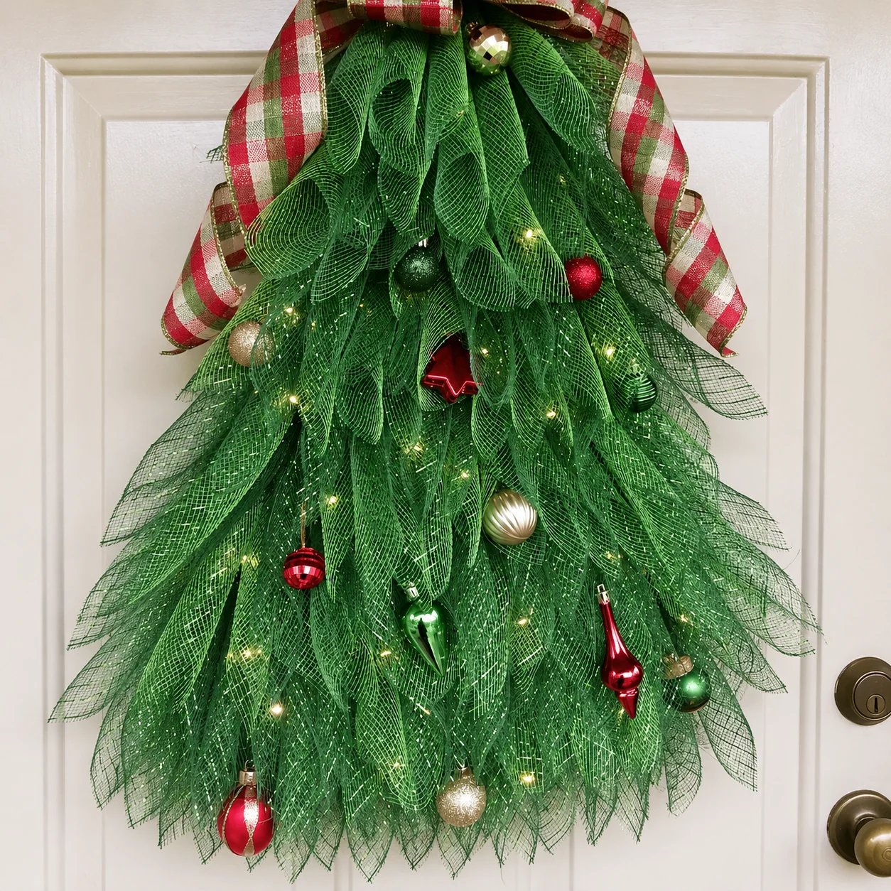 🔥Christmas Sale 50% OFF - 🎄Handmade Christmas Tree Wreath for Front Door