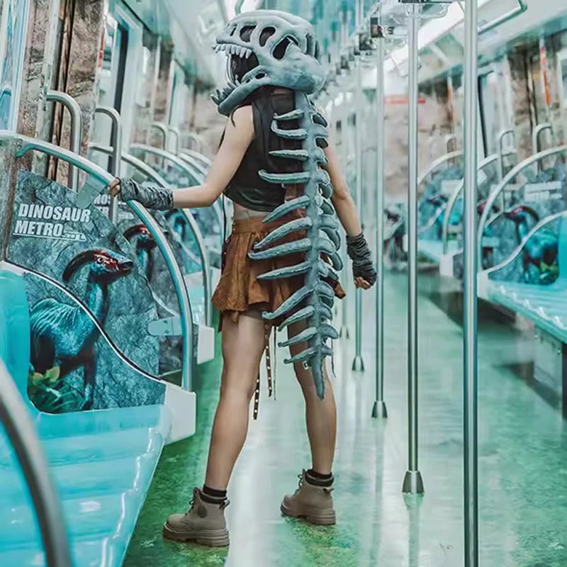 🦖Realistic Dinosaur Skeleton Costume Set