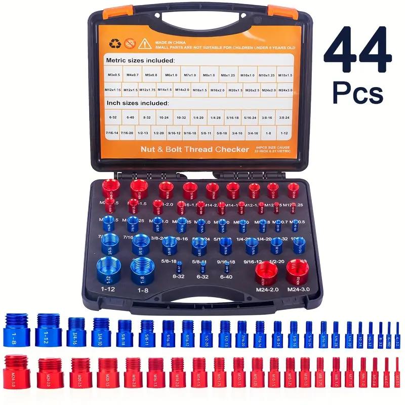 🔥Flash Sale 49% Off✨44Pcs Alloy Nut and Bolt Thread Inspector