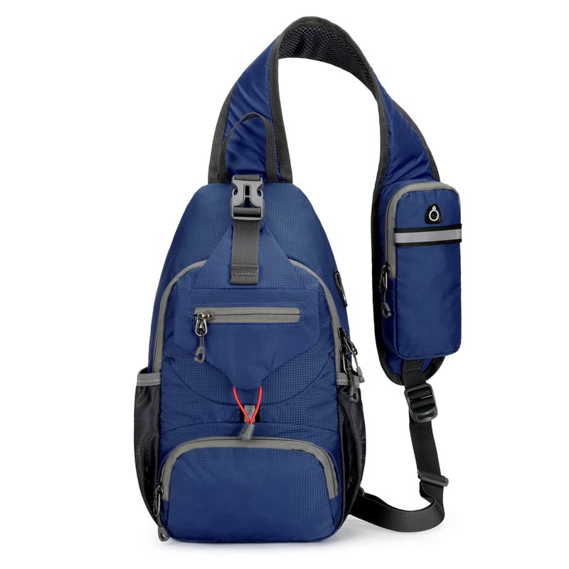 Packable Small Crossbody Sling Backpack with Side Pouch