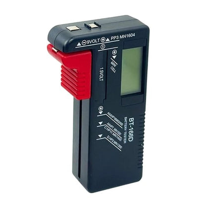 Digital Battery Checker – Large LCD display shows exact remaining power. Compact & portable – test before you toss! 🧪💪