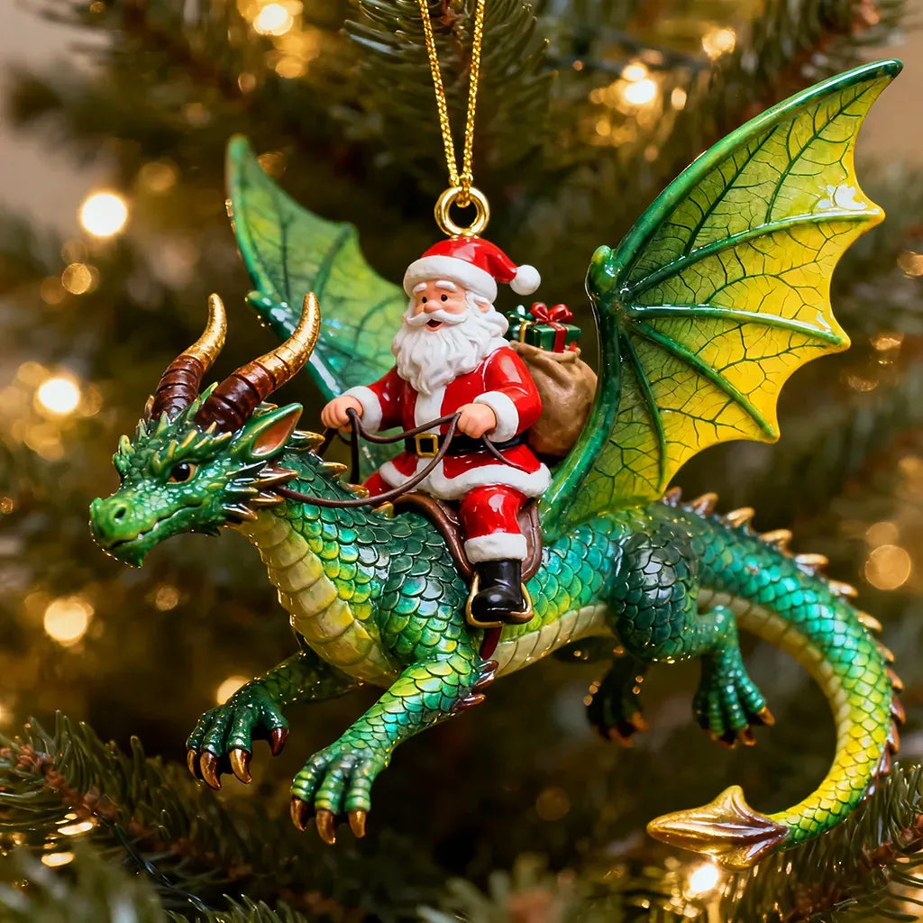 🎅Santa’s Dragon Riders Ornament Collection🎁