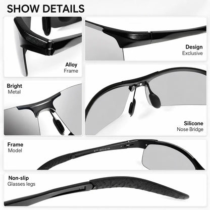 Unisex Fashion Polarized Sunglasses, UV400 Anti Blue Light Sun Glasses