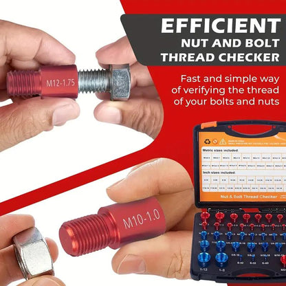 🔥Flash Sale 49% Off✨44Pcs Alloy Nut and Bolt Thread Inspector