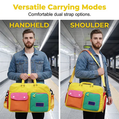 🏆LAST DAY SALE 49% OFF🔥Casual Color Block Overnight Bag