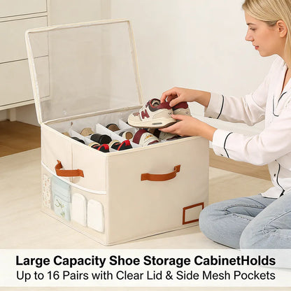 👟Large capacity shoe cabinet storage box