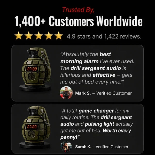 Grenade Alarm Clock