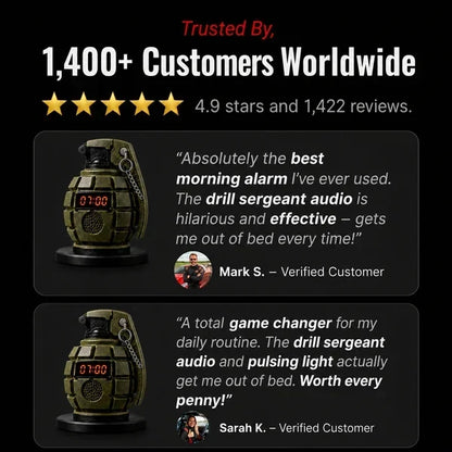 Grenade Alarm Clock