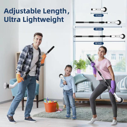 Cordless Electric Spin Scrubber with 9 Brush Heads