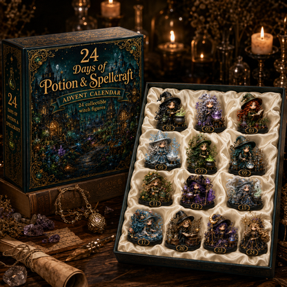 🧙‍♀️ 24 Days of Witchy Magic – 2026 Potion & Spellcraft Advent Calendar with 24 Enchanted Collectible Witch Figurines & Daily Surprises