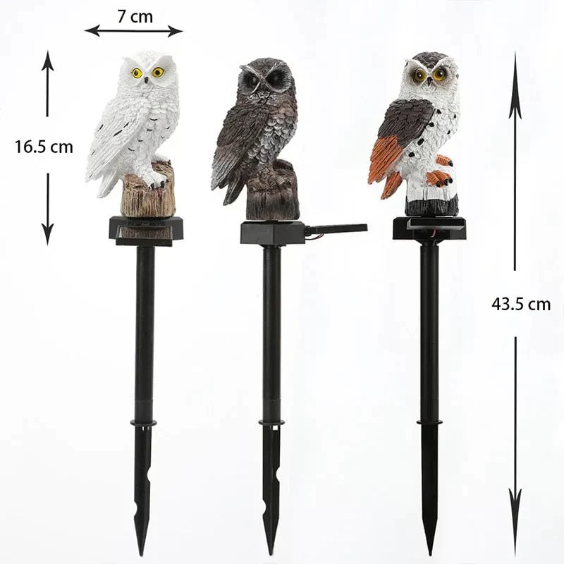 🔥Big Sale - 50% OFF🔥Waterproof Solar Owl Light – LED Pathway Light for Lawn, Garden & Outdoor Decor