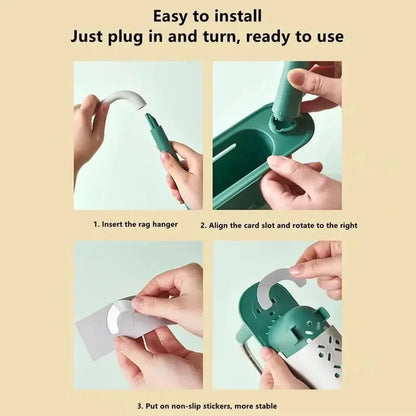 Retractable Thickened PP Sink Organizer