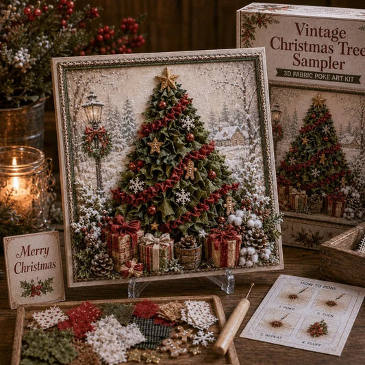 🎄🧵 Create Plush 3D Christmas Fabric Art | No-Needle Craft Kit