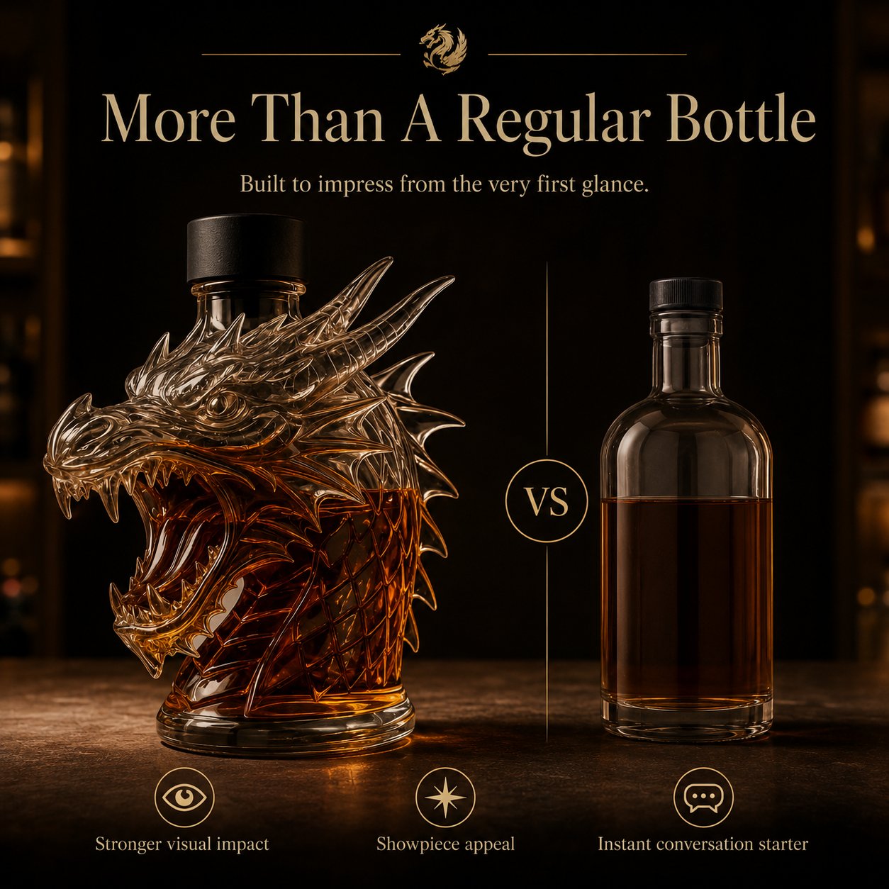 Dragon Head Whiskey Decanter🥃