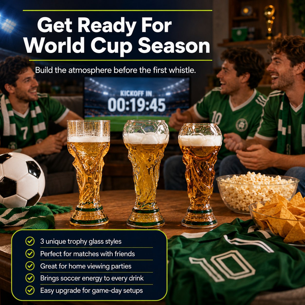 World Cup Trophy Beer Glass