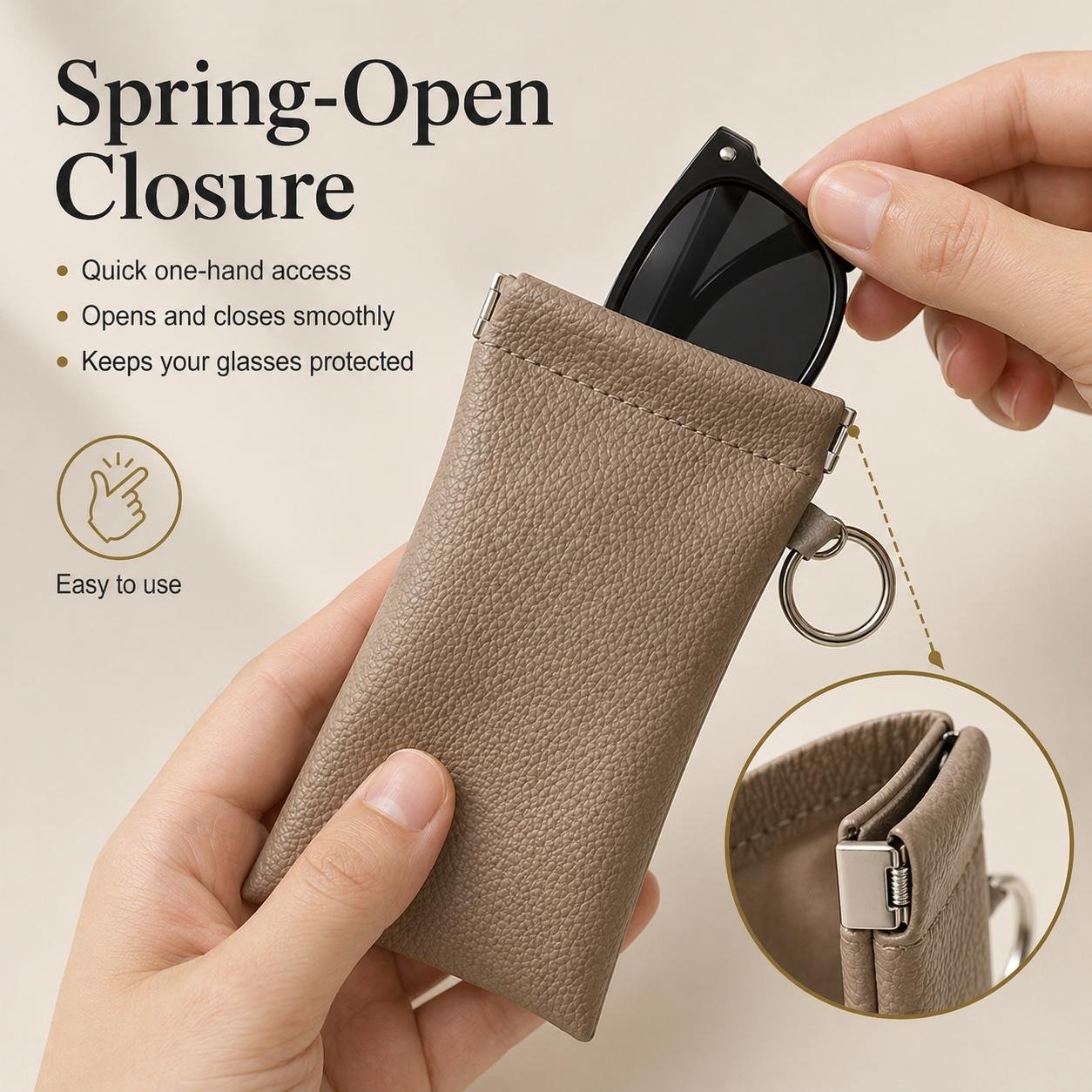 🏆75K+ SOLD!🕶️ Soft PU Leather Sunglasses Pouch