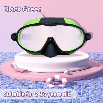 HD Large Frame Kids Swimming Goggles, Waterproof & Anti-Fog