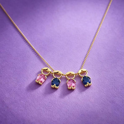 💖Children Birthstone Necklace Boy & Girl Charm Necklace