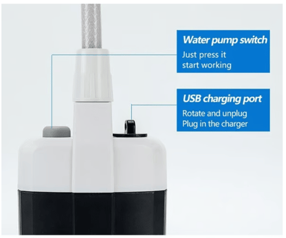 Portable Camping Shower Pump for Travel, RV, Garden & Pet Bathing