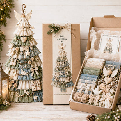 🎄Beginner-Friendly DIY Oversized Patchwork Christmas Tree Door Hanging Kit