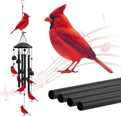🔥🐦Vintage Colorful Hummingbird Wind Chime with Metal Tubes and Bells