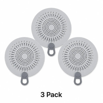 Silicone Hair Catcher Drain Cover – Flexible Shower & Sink Strainer