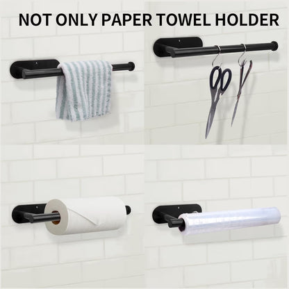 🧻Under Cabinet Paper Towel Holder – Declutter Your Kitchen Counter in Seconds ✨