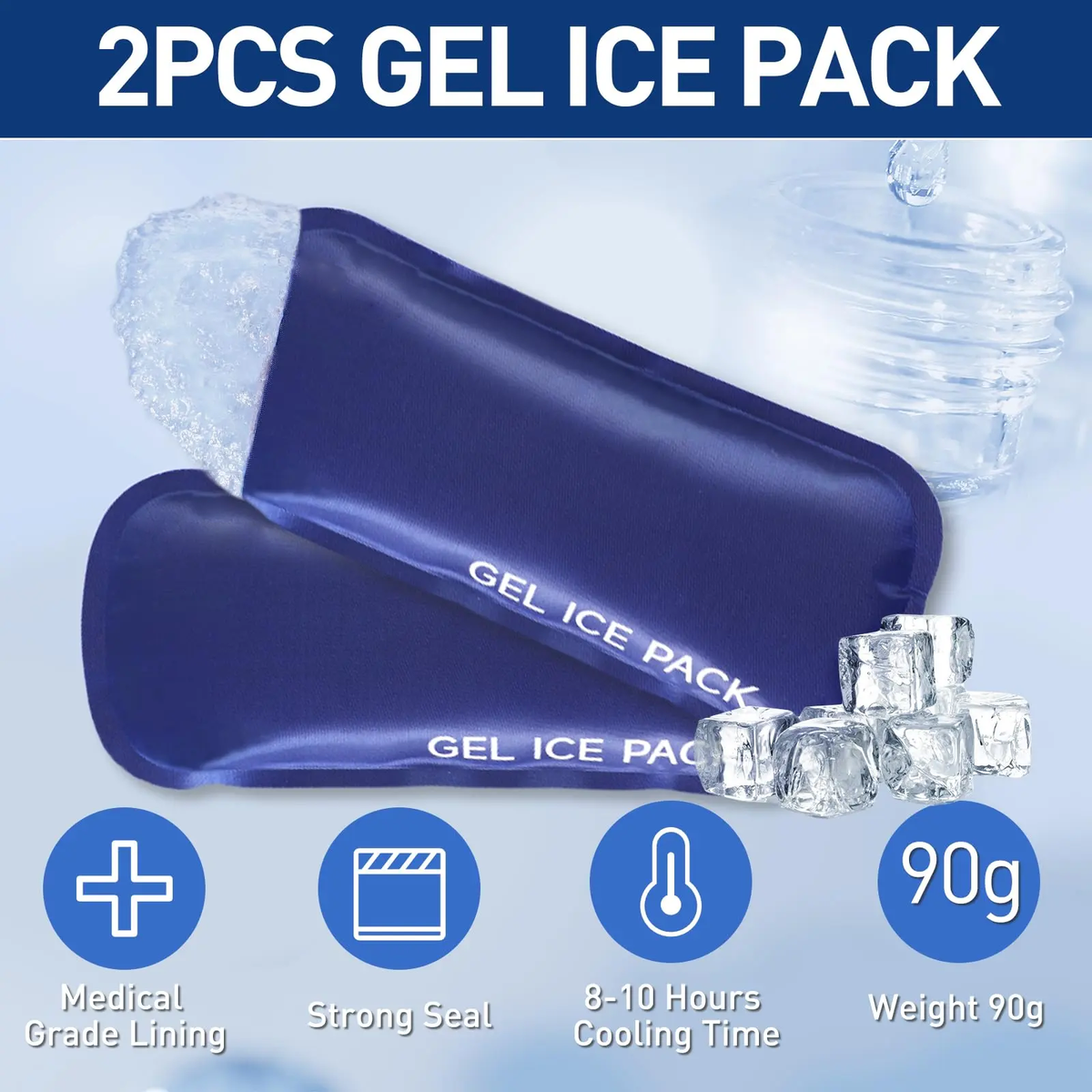 Insulin Cooler Travel Case with Temperature Display & 2 Ice Packs