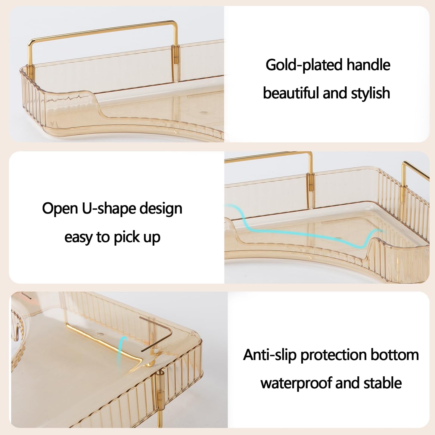 Multi-Tier Corner Countertop Organizer Rack